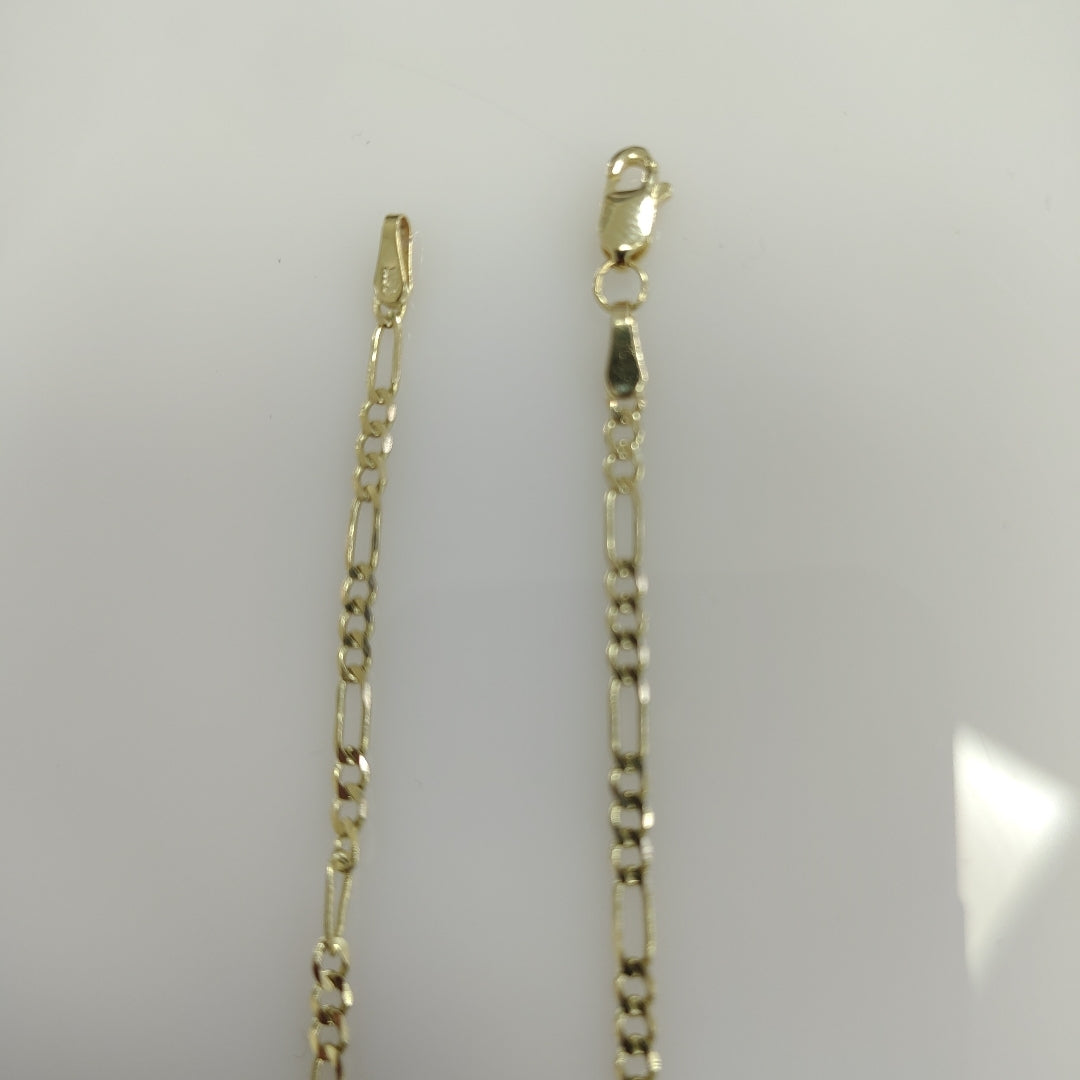 PULSERA TEJIDO 3X1 14K 21 CM 2.3 GR (NUEVO)