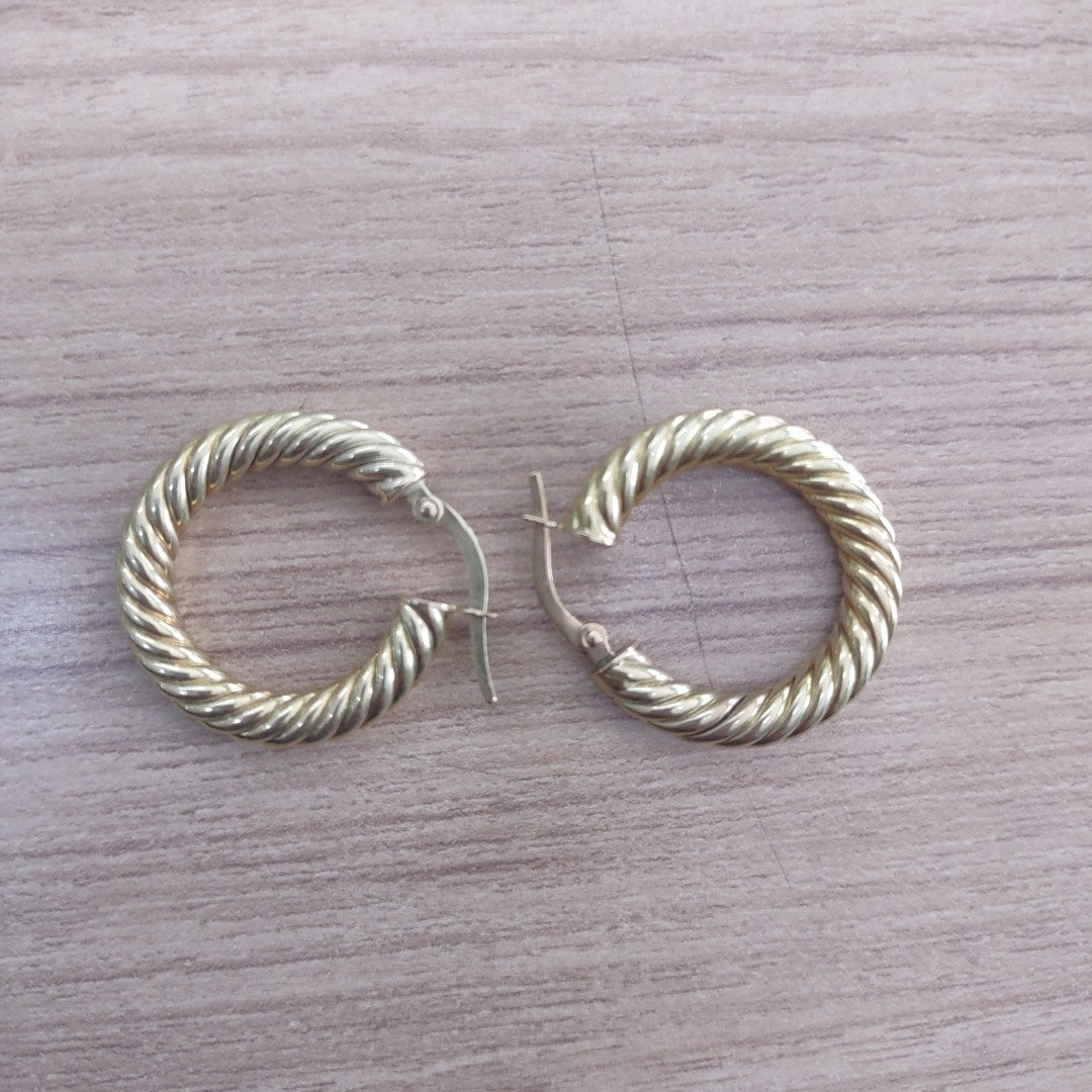 ARRACADAS PAR ORO 14 K 5 GRMS (SEMINUEVO)