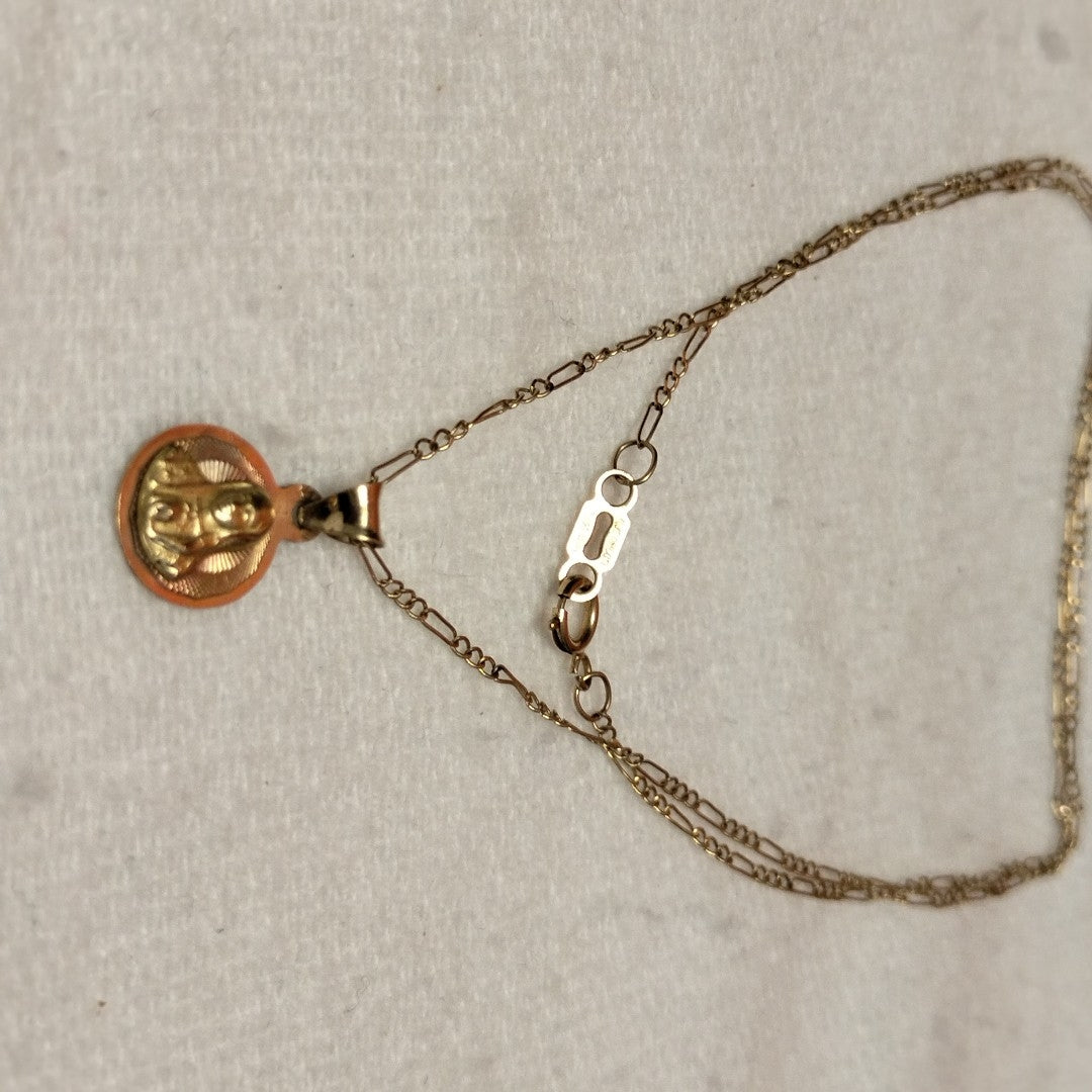 CADENA, DIJE ORO 14 K 2 GRMS (SEMINUEVO)