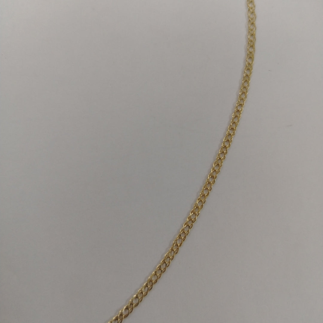 CADENA ESLABON DOBLE 10K 55 CM 4.2 GR (NUEVO)