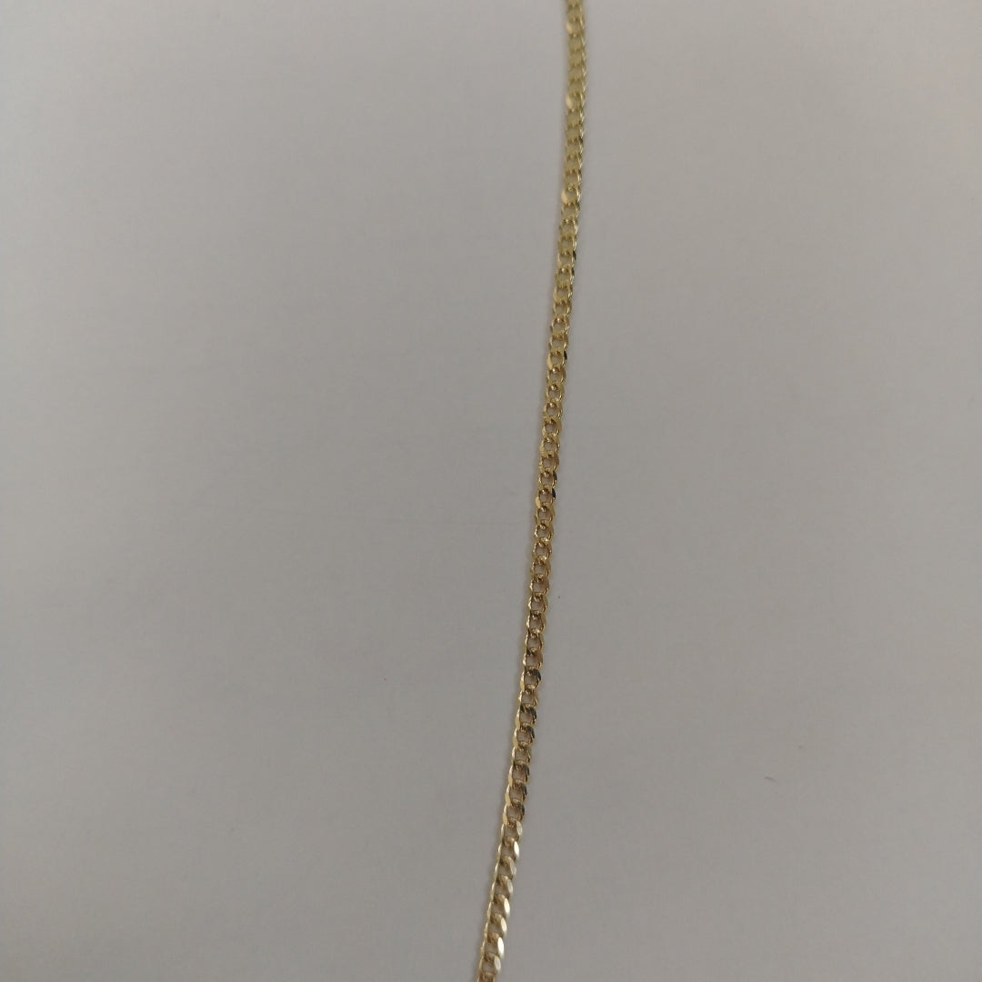CADENAS TEJIDO BARBADA ORO 10K 50 CM 3.4 GR (NUEVO)