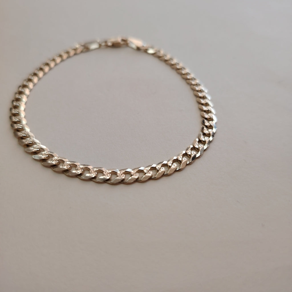 PULSERA BARBADA 14K 21 CM 7.6 GR (NUEVO)