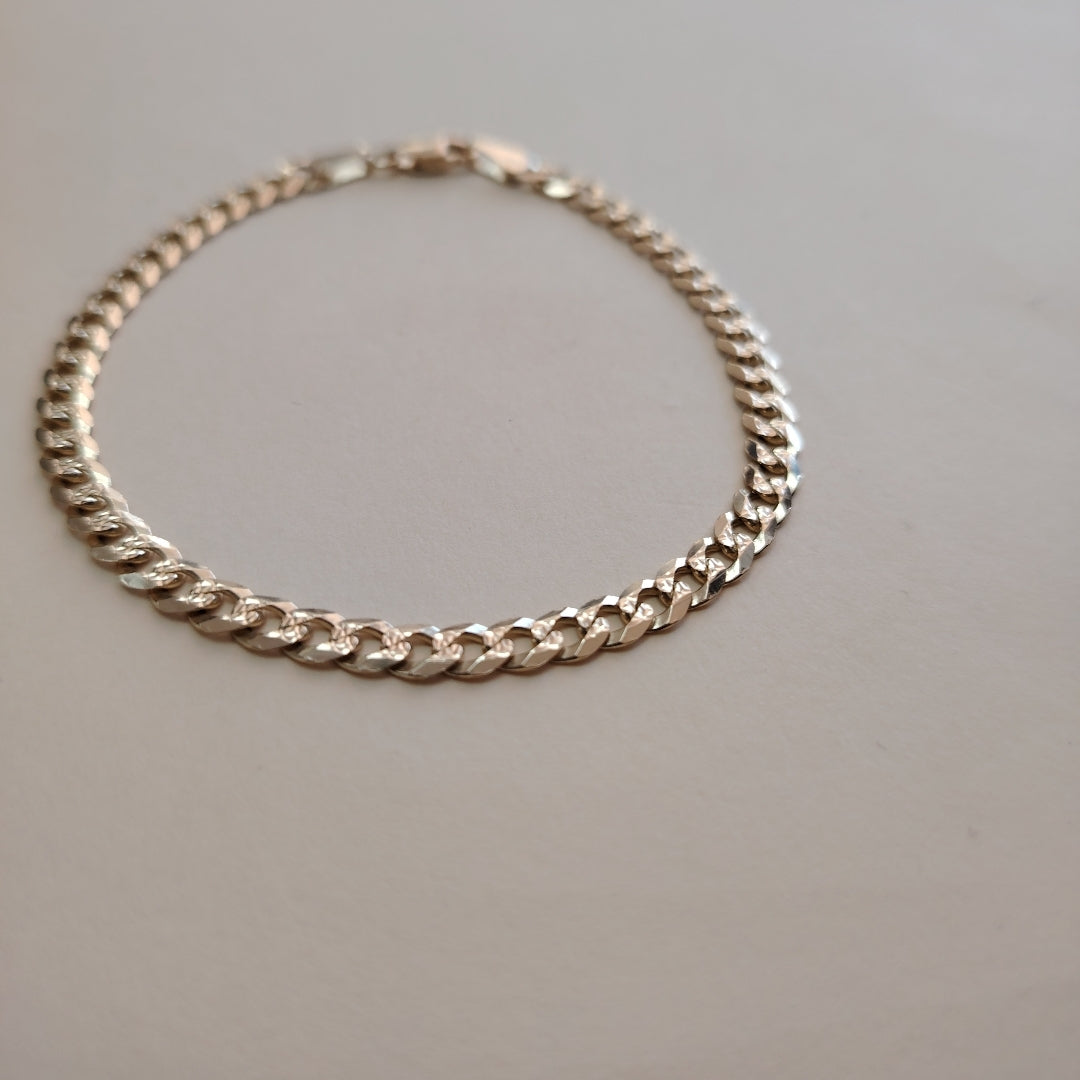 PULSERA BARBADA 14K 21 CM 7.6 GR (NUEVO)