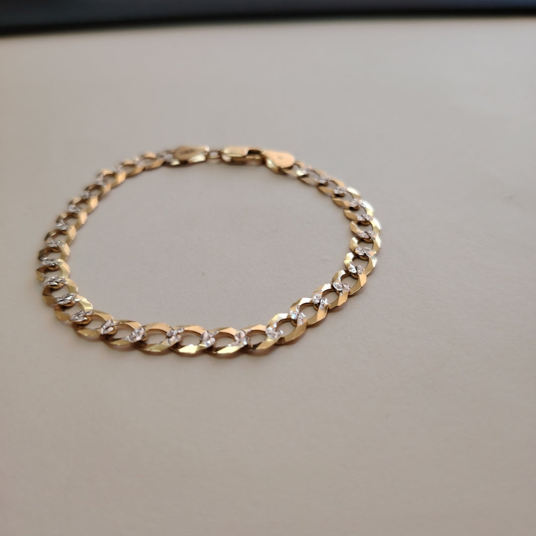 PULSERA BARBADA 14K 21 CM 5.7 GR (NUEVO)