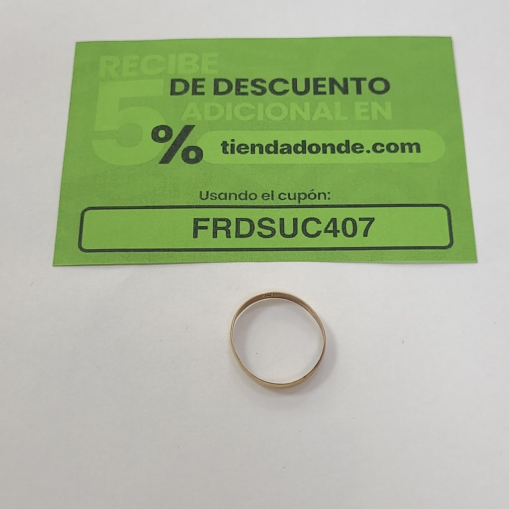 ARGOLLA ORO 10 K 1 GRMS (SEMINUEVO)