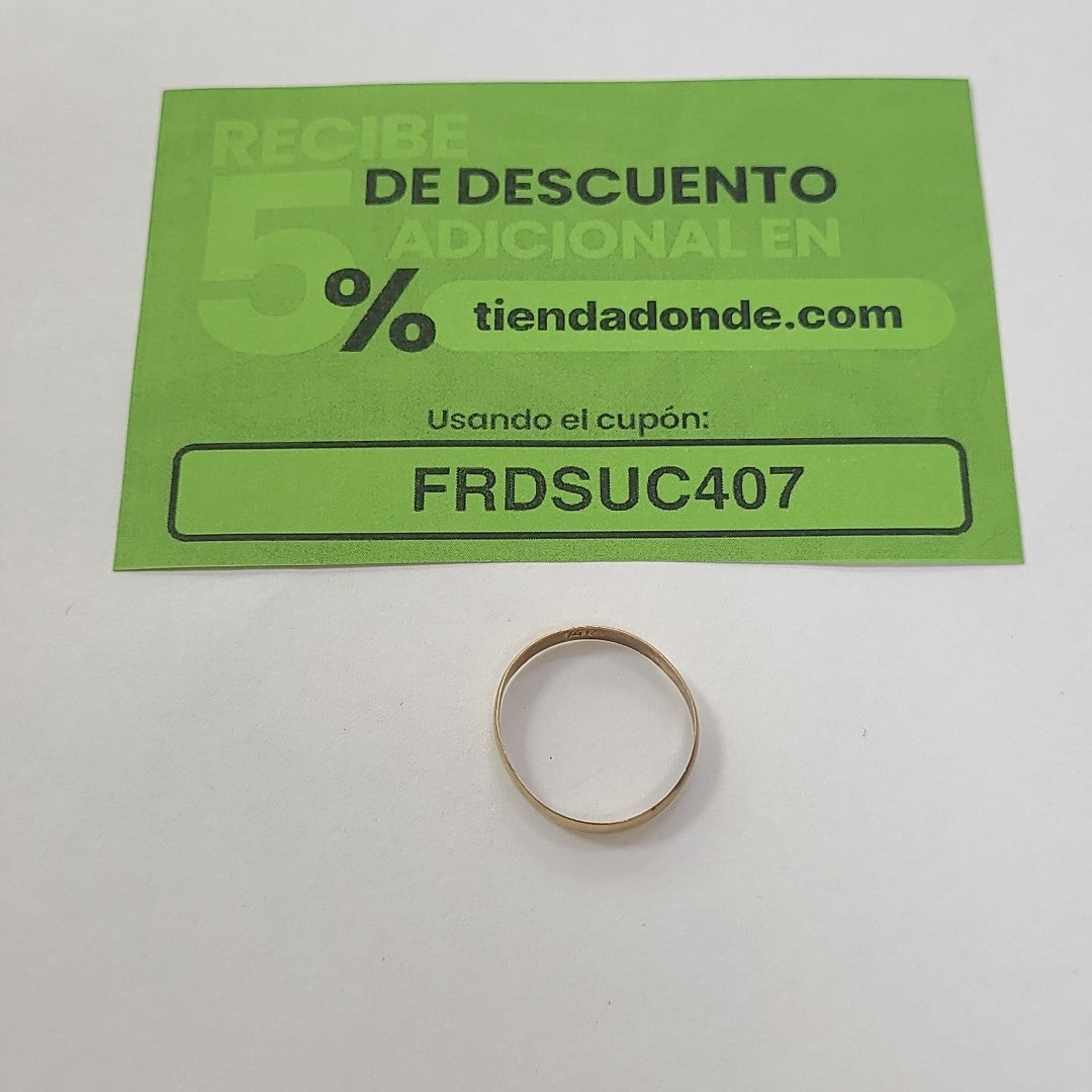 ARGOLLA ORO 10 K 1 GRMS (SEMINUEVO)