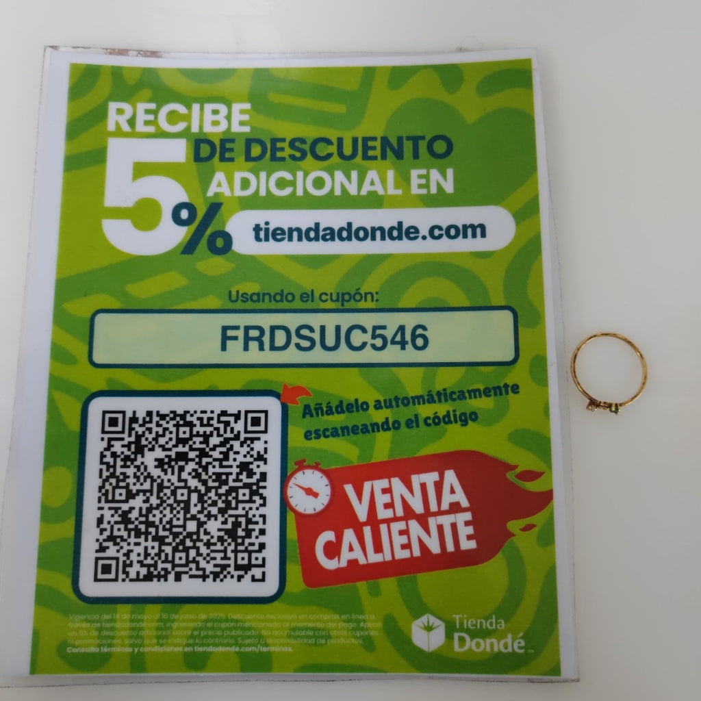 ANILLITO ORO 14 K 1.1 GRMS (SEMINUEVO)