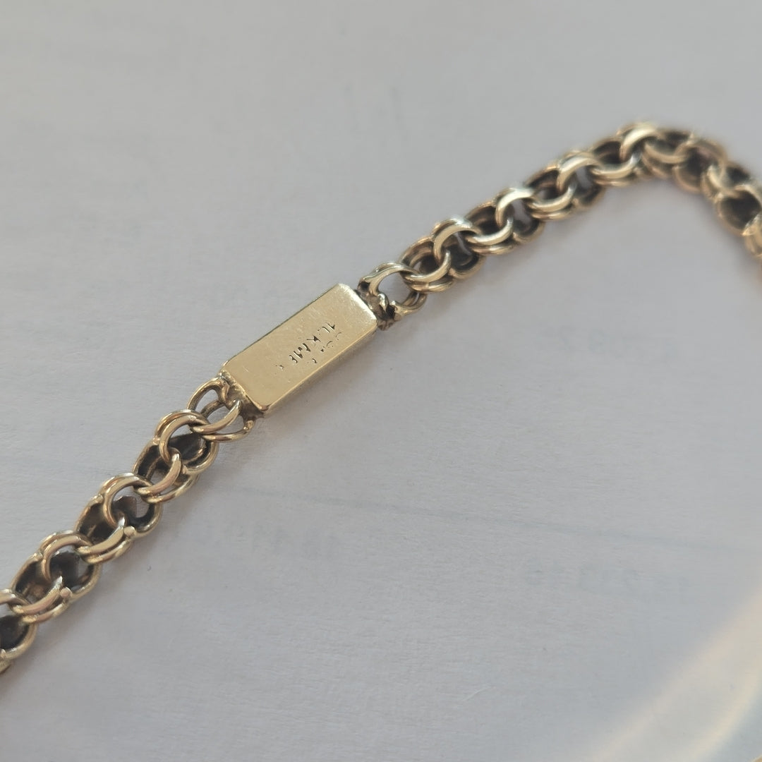 ESCLAVA ORO COMBINADO 10 K 7,10 GRMS (SEMINUEVO)