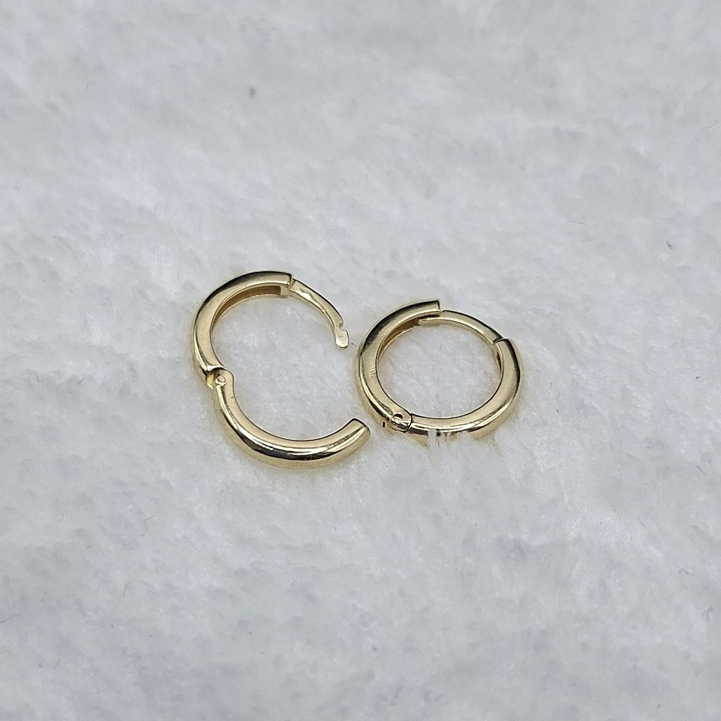 ARETES ARRACADAS LISAS 10K 1.2 GR (NUEVO)