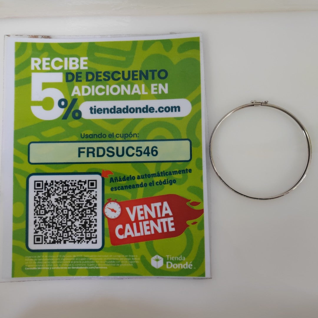 PULSERA RIGIDA ORO 14 K 4.8 GRMS (SEMINUEVO)