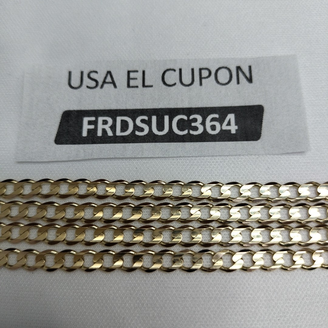 CADENA BARBADA 14K 55 CM 12.5 GR (NUEVO)