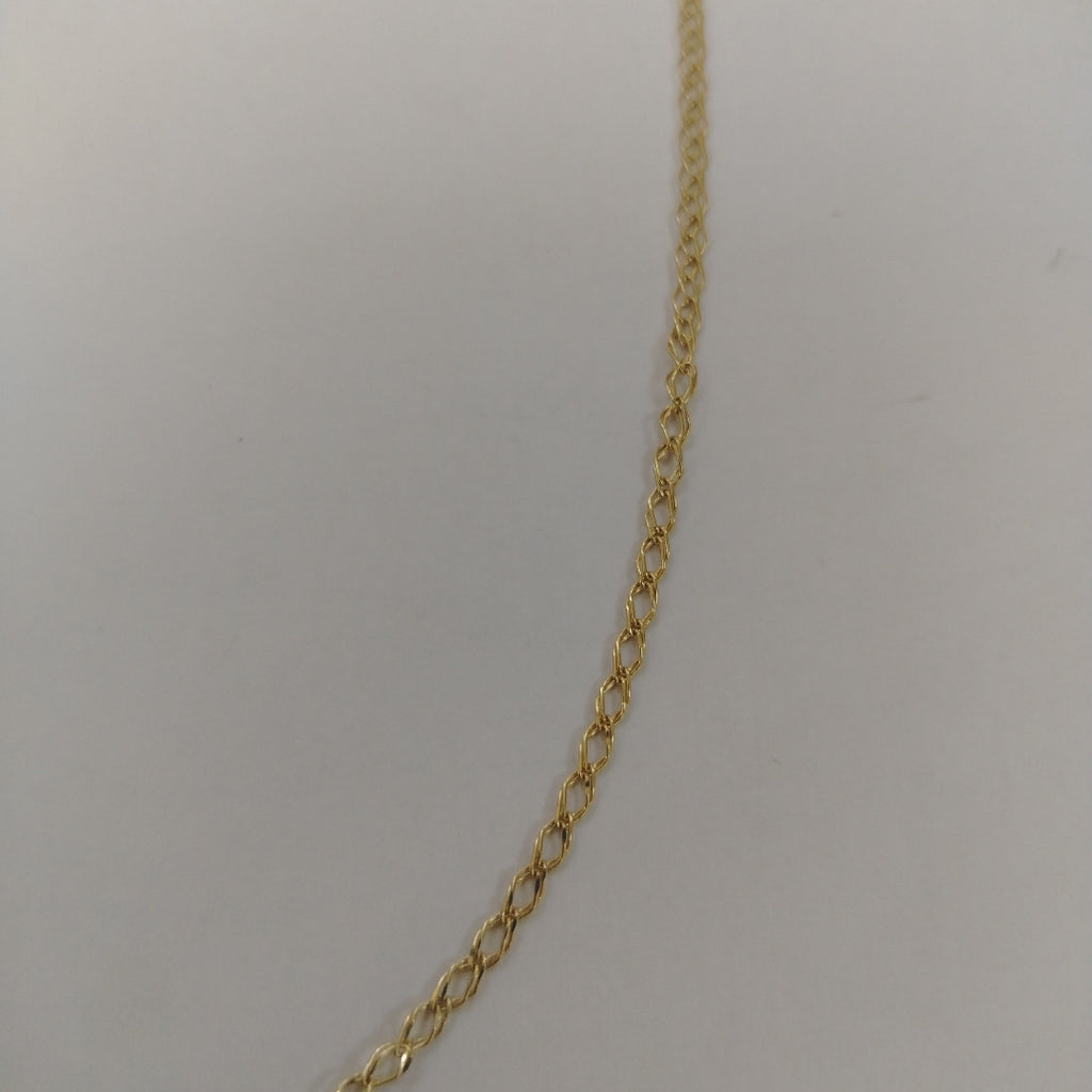 CADENA ESLABON DOBLE 10K 60 CM 4.5 GR (NUEVO)