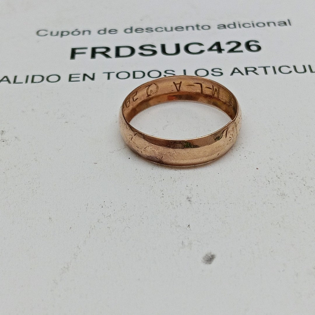 ARGOLLA ORO 10 K 1.4 GRMS (SEMINUEVO)
