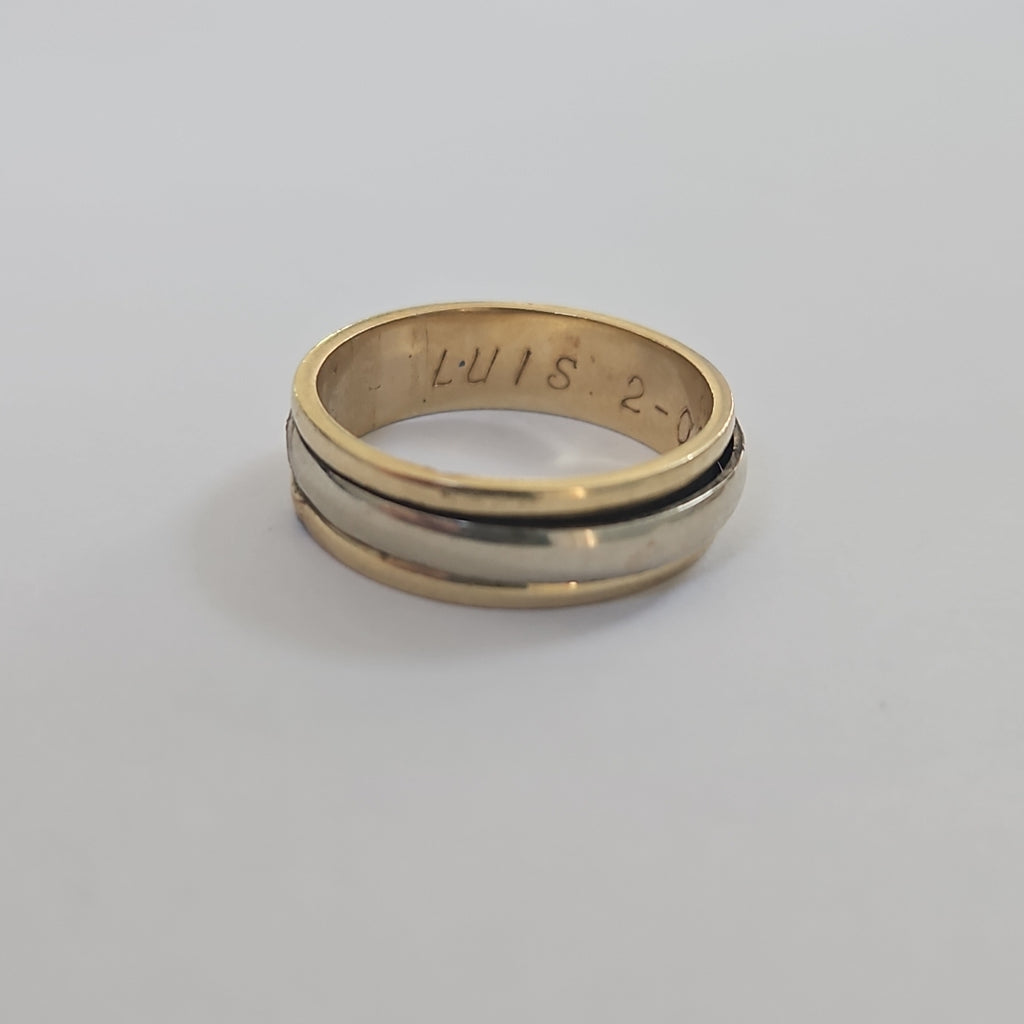 ARGOLLA ORO COMBINADO 14 K 5,20 GRMS (SEMINUEVO)