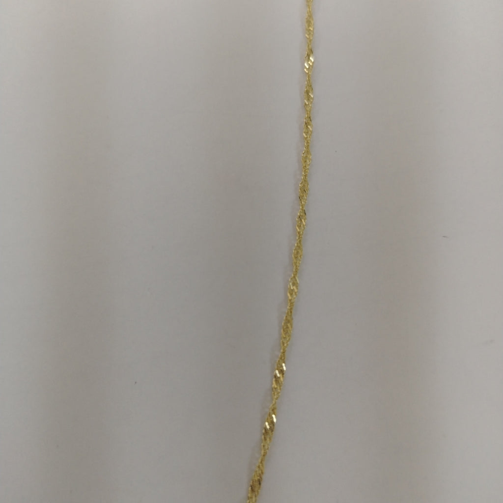 CADENA MEDIO TORZAL 10K 55 CM 2.5 GR (NUEVO)