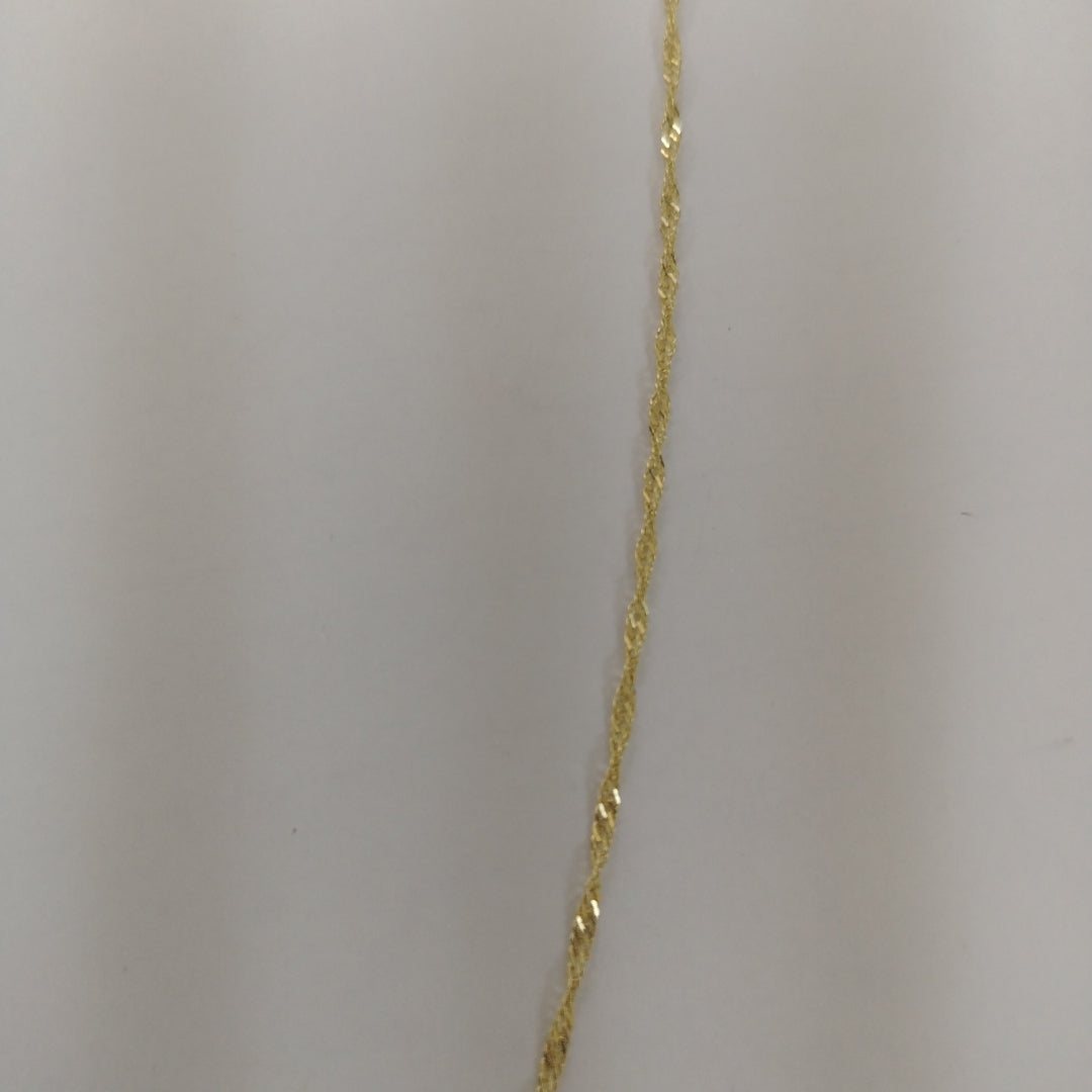 CADENA MEDIO TORZAL 10K 55 CM 2.5 GR (NUEVO)