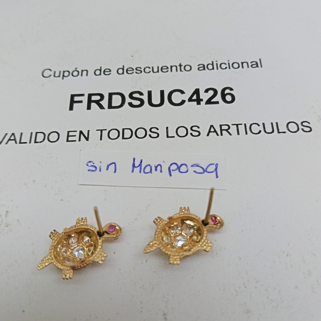ARETES PAR ORO 10 K 2.4 GRMS (SEMINUEVO)