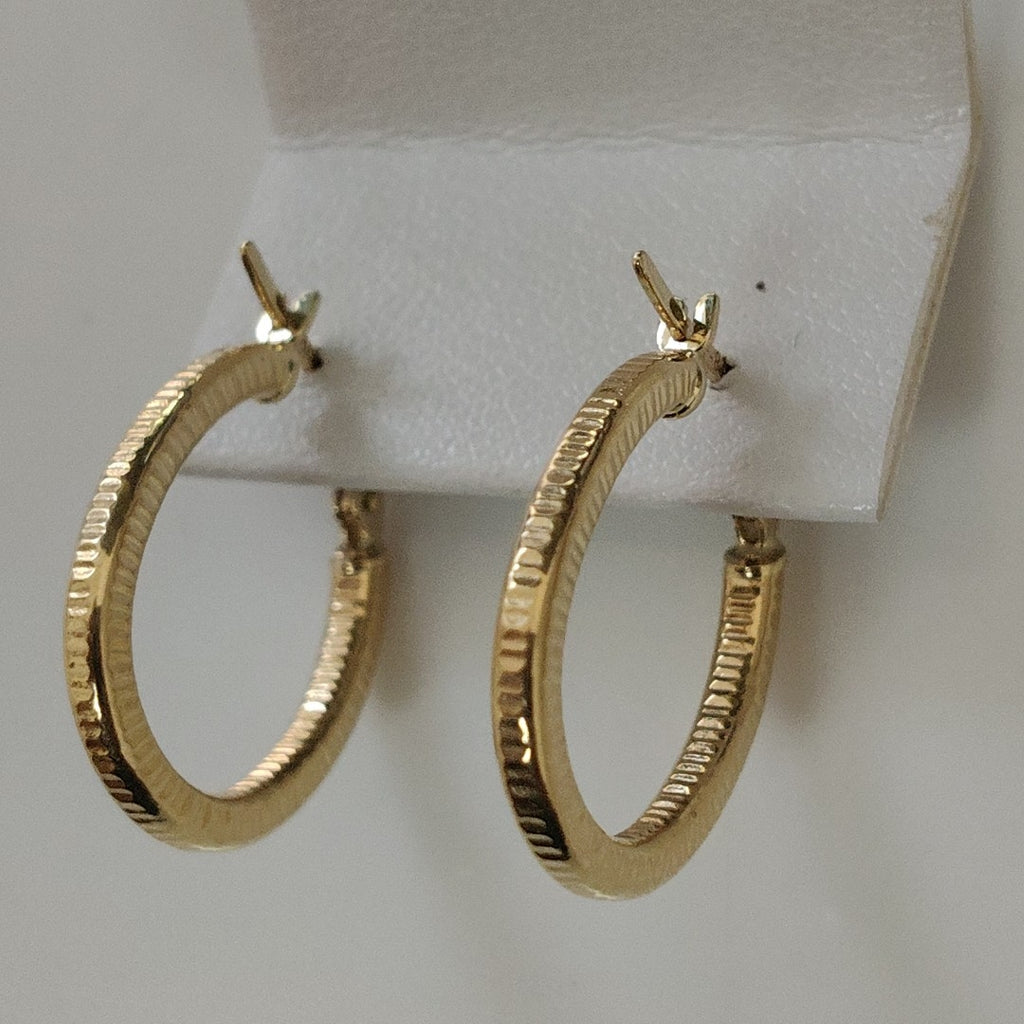 ARRACADAS PAR ORO 14 K 1.5 GRMS (SEMINUEVO)