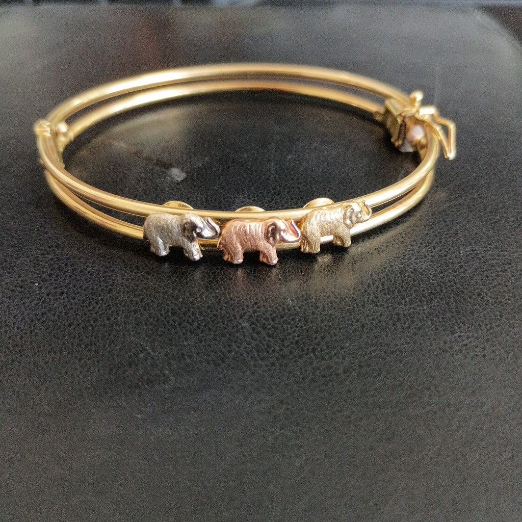 PULSERA RIGIDA ORO 14 K 7.8 GRMS (SEMINUEVO)
