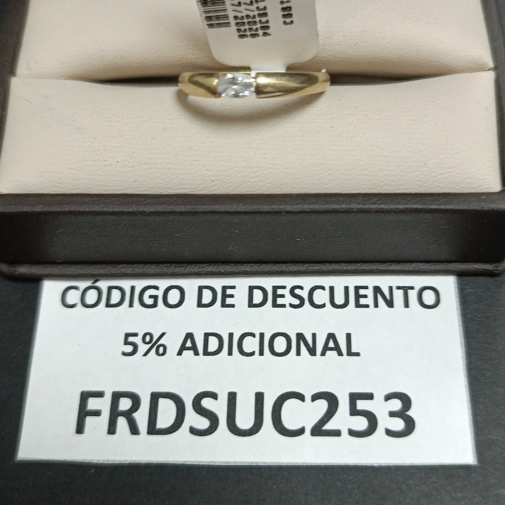 SOLITARIO ORO 10 K 1.7 GRMS (SEMINUEVO)