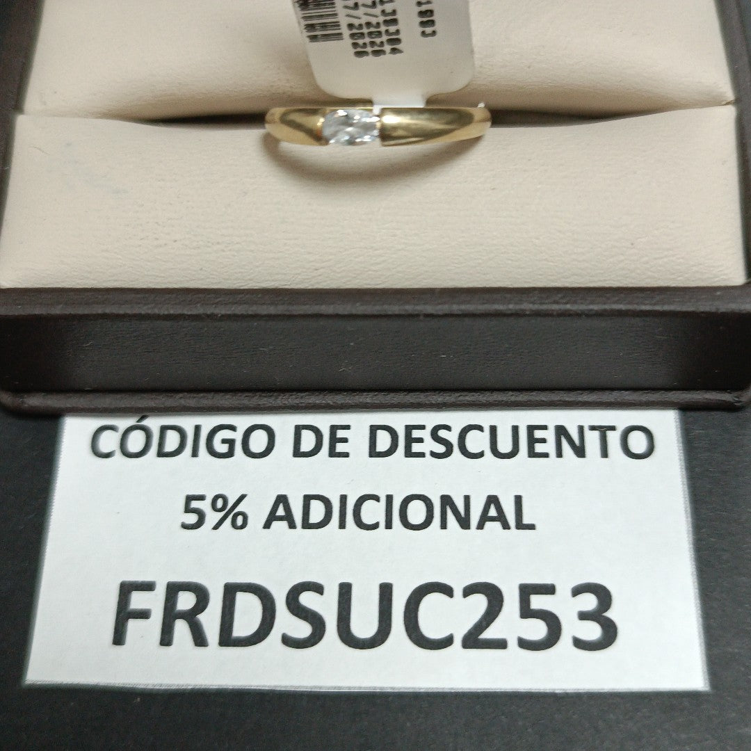 SOLITARIO ORO 10 K 1.7 GRMS (SEMINUEVO)