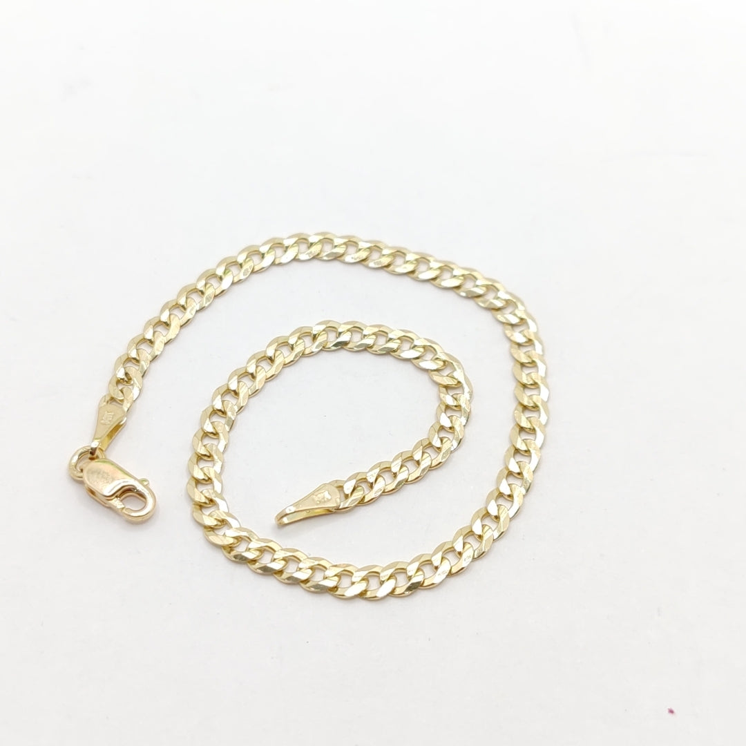 PULSERA BARBADA 14K 18 CM 3.3 GR (NUEVO)