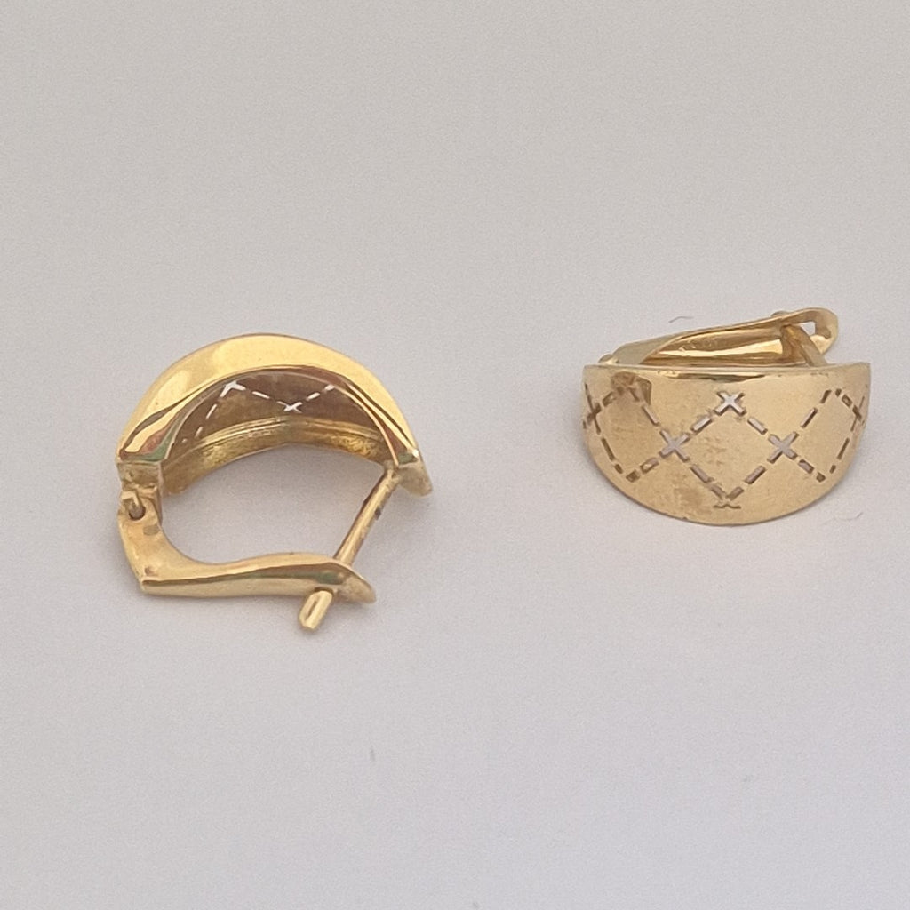 ARETES PAR ORO 14 K 2.2 GRMS (SEMINUEVO)