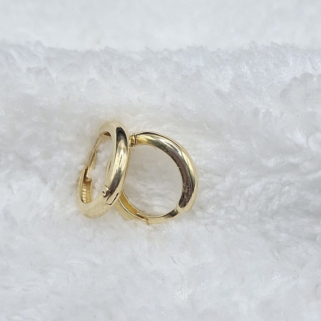 ARETES ARRACADAS LISAS 10K 1.1 GR (NUEVO)