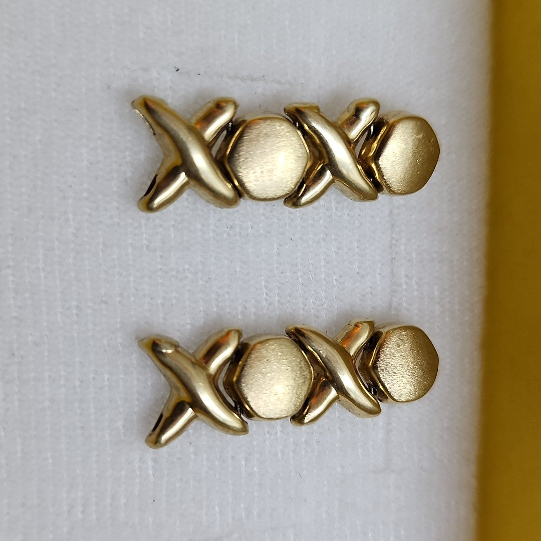 BROQUELES PAR ORO 14 K 3.4 GRMS (SEMINUEVO)