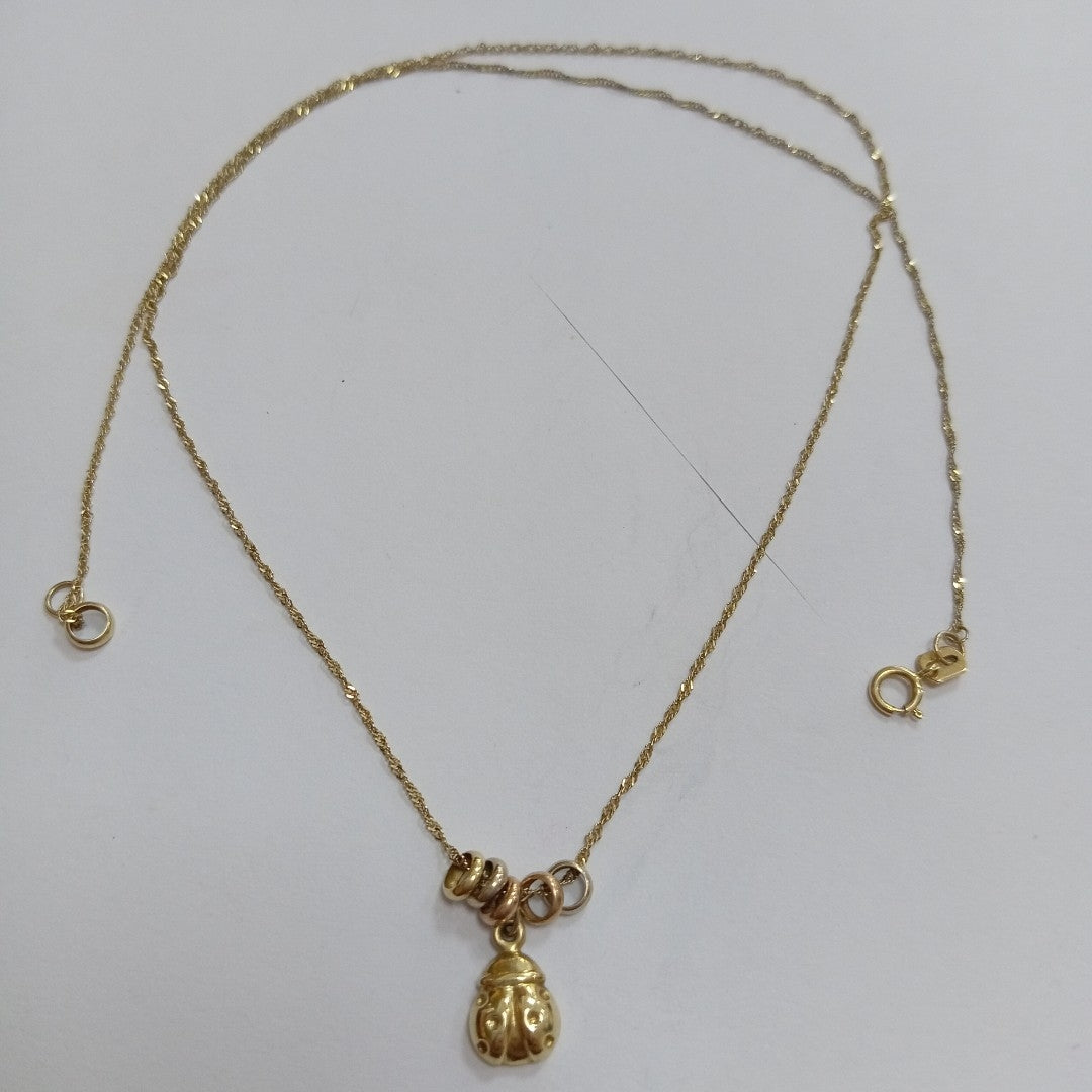 CADENA, DIJE ORO 14 K 1.4 GRMS (SEMINUEVO)