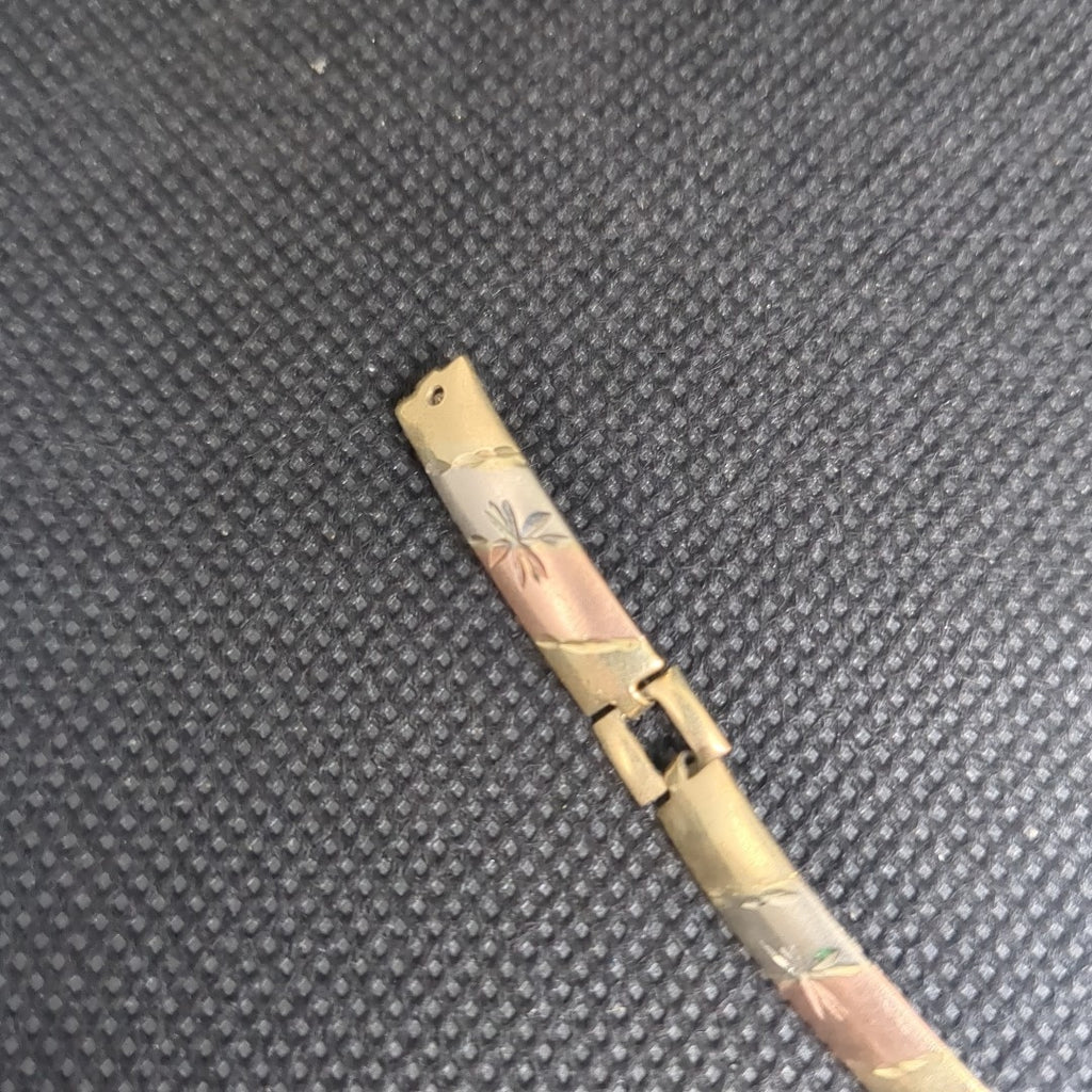 PULSERA ORO, ORO COMBINADO 10 K 5.9 GRMS (SEMINUEVO)