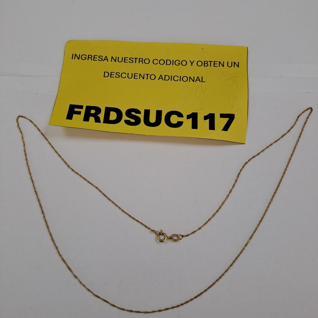 CADENA ORO 14 K 0.9 GRMS (SEMINUEVO)
