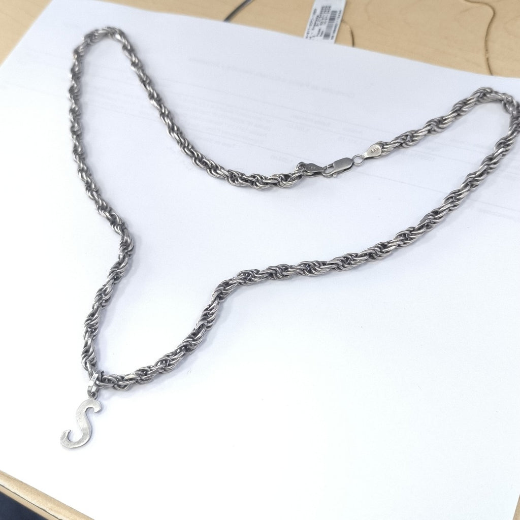 CADENA,DIJE PLATA 55,90 GRMS (SEMINUEVO)