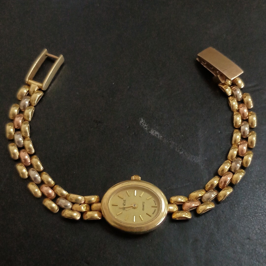 RELOJ CAJA Y PULSO ORO ORO 10 K 15.9 GRMS (SEMINUEVO)