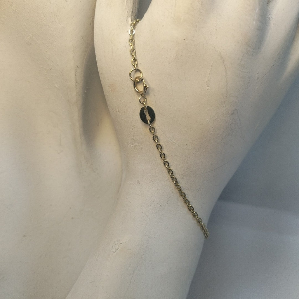 PULSERA TEJIDO ESPECIAL FIG NIÑO 14K 18 CM 1.4 GR (NUEVO)