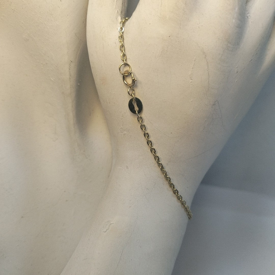 PULSERA TEJIDO ESPECIAL FIG NIÑO 14K 18 CM 1.4 GR (NUEVO)