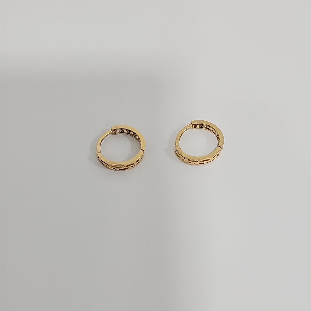 ARRACADAS PAR ORO 14 K 1,10 GRMS (SEMINUEVO)