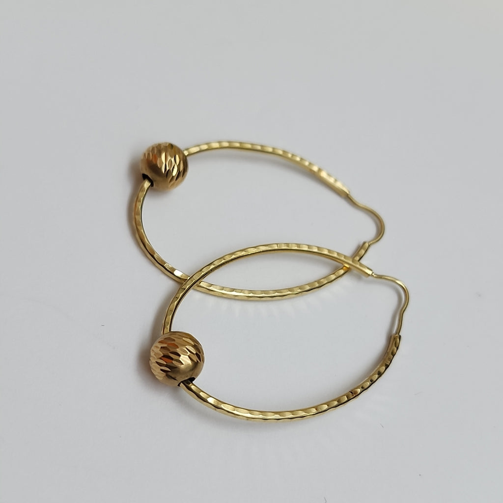ARRACADAS PAR ORO 14 K 2.6 GRMS (SEMINUEVO)