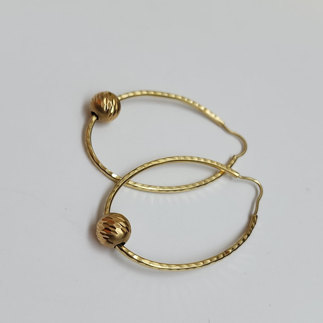 ARRACADAS PAR ORO 14 K 2.6 GRMS (SEMINUEVO)