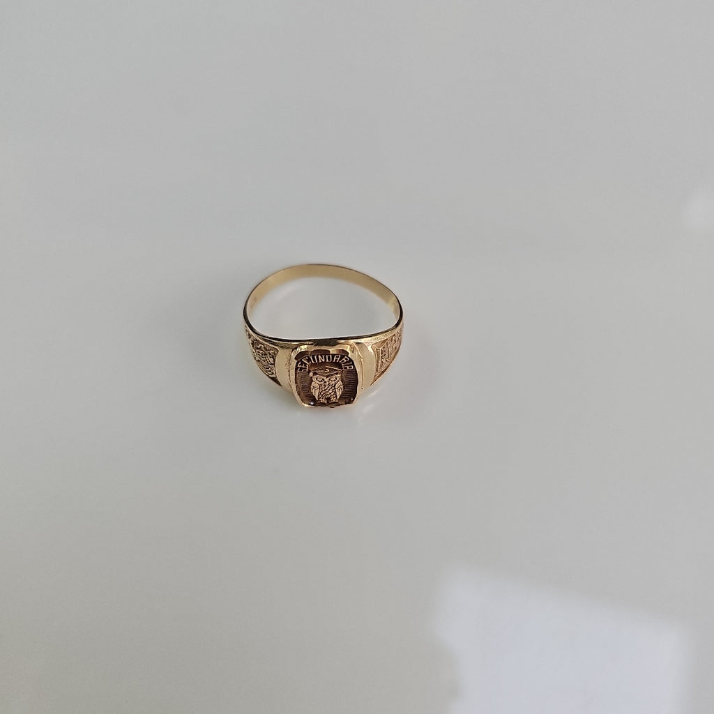 ANILLO DE GRADUACIÓN ORO 10 K 1.7 GRMS (SEMINUEVO)