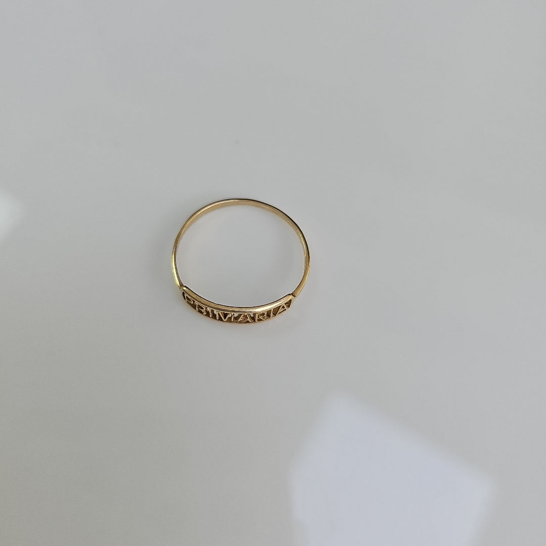 ANILLO DE GRADUACIÓN ORO 10 K 0,90 GRMS (SEMINUEVO)