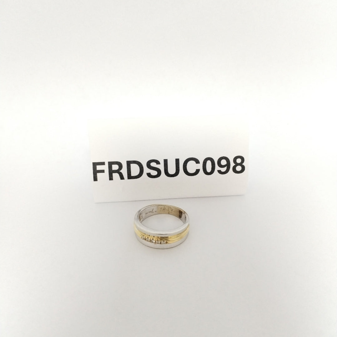ANILLO ORO, ORO COMBINADO 14 K 5.7 GRMS (SEMINUEVO)