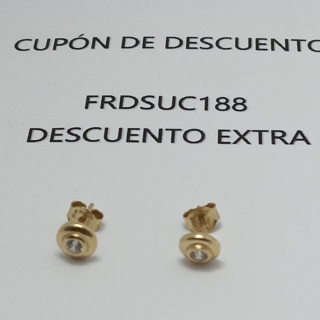 BROQUELES ORO 14K 1.2 (NUEVO)