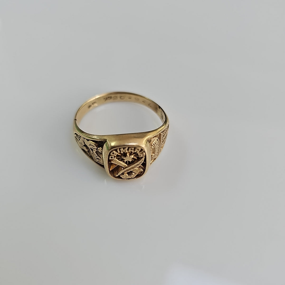 ANILLO DE GRADUACIÓN ORO 10 K 4,40 GRMS (SEMINUEVO)