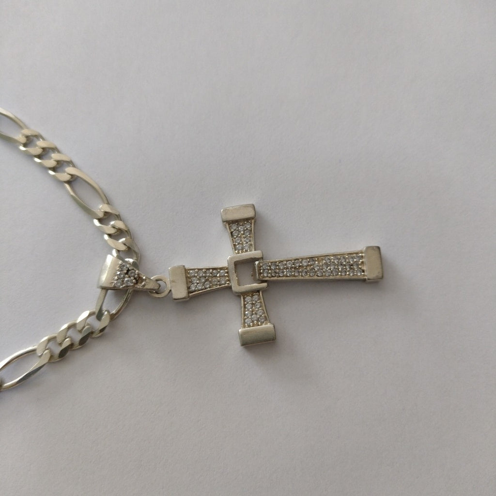 CADENA, CRUZ PLATA 27.7 GRMS (SEMINUEVO)