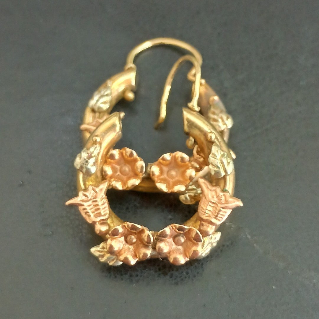 ARRACADAS PAR ORO 10 K 3,60 GRMS (SEMINUEVO)