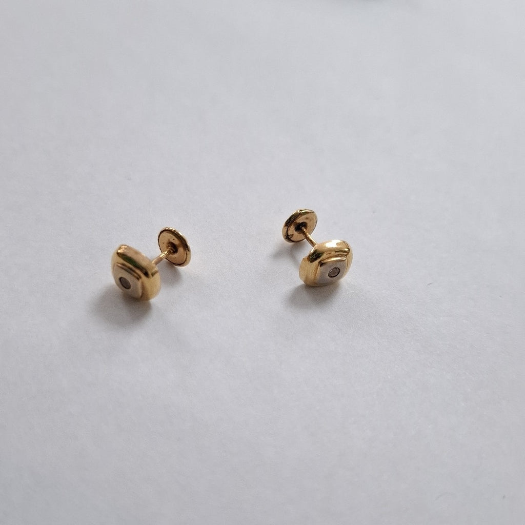 BROQUELES PAR ORO 14 K 0,60 GRMS (SEMINUEVO)