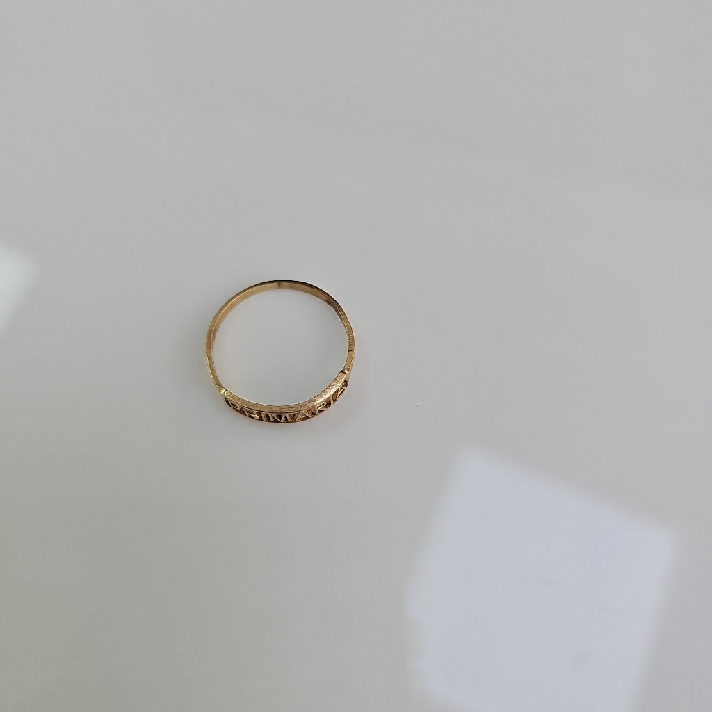 ANILLO DE GRADUACIÓN ORO 10 K 1,30 GRMS (SEMINUEVO)