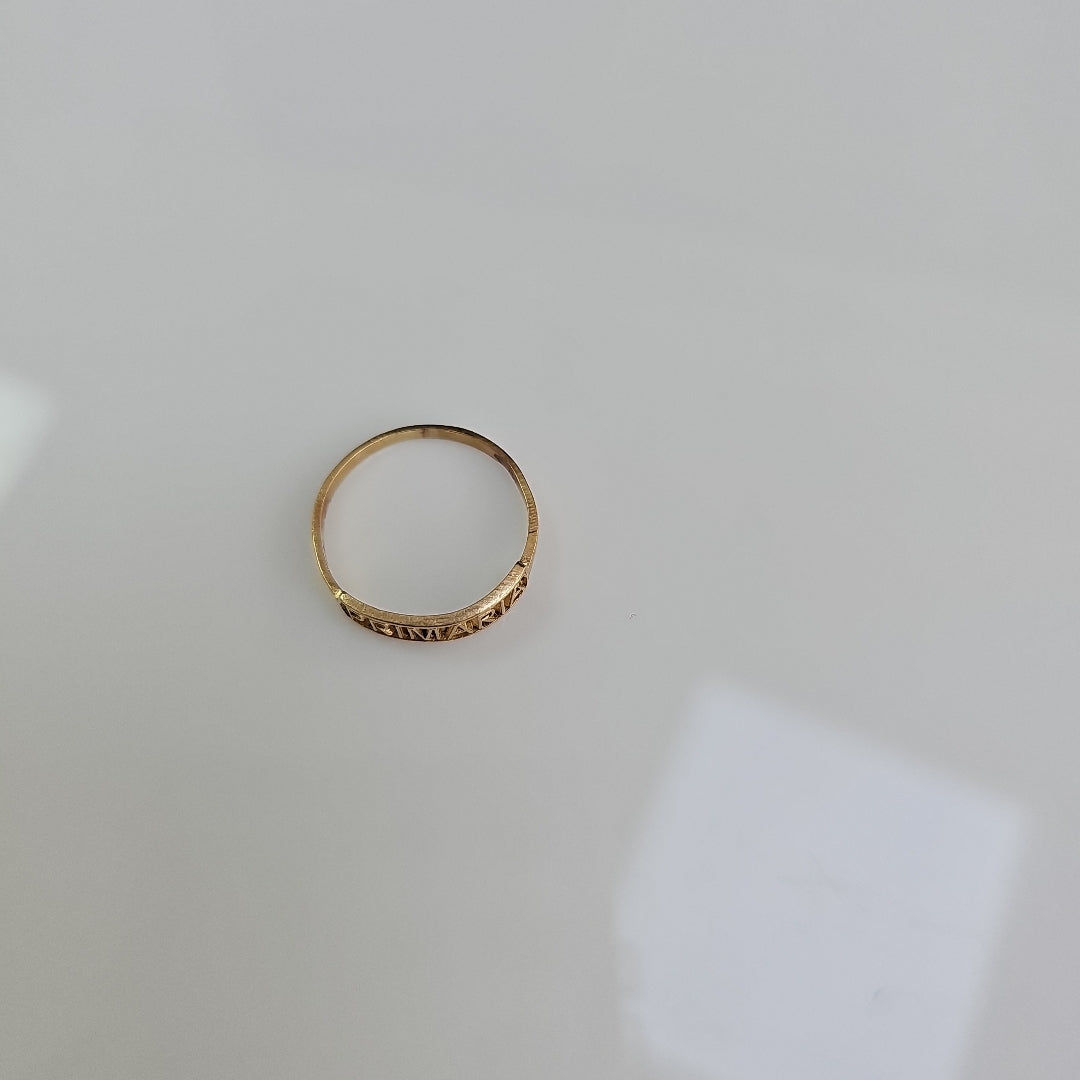 ANILLO DE GRADUACIÓN ORO 10 K 1,30 GRMS (SEMINUEVO)