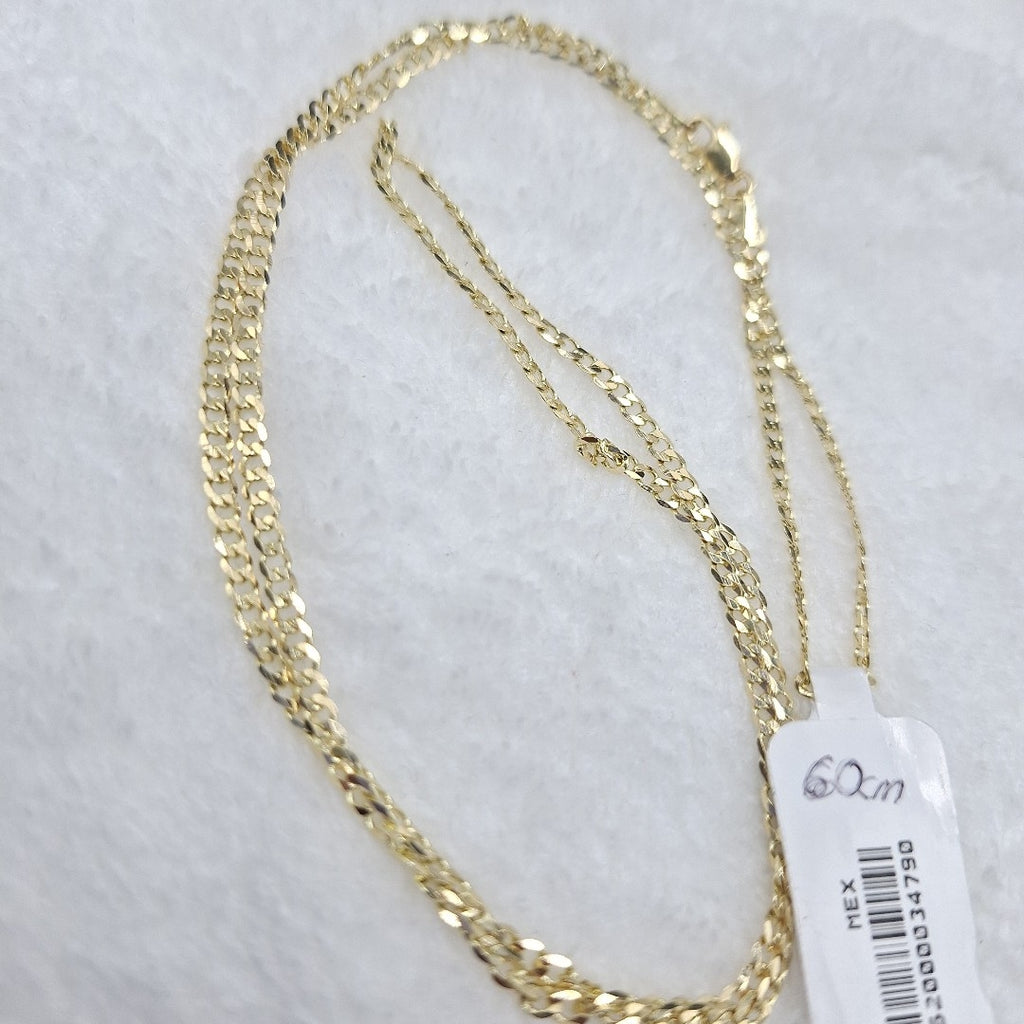 CADENA BARBADA 14K 60 CM 5.9 GR (NUEVO)